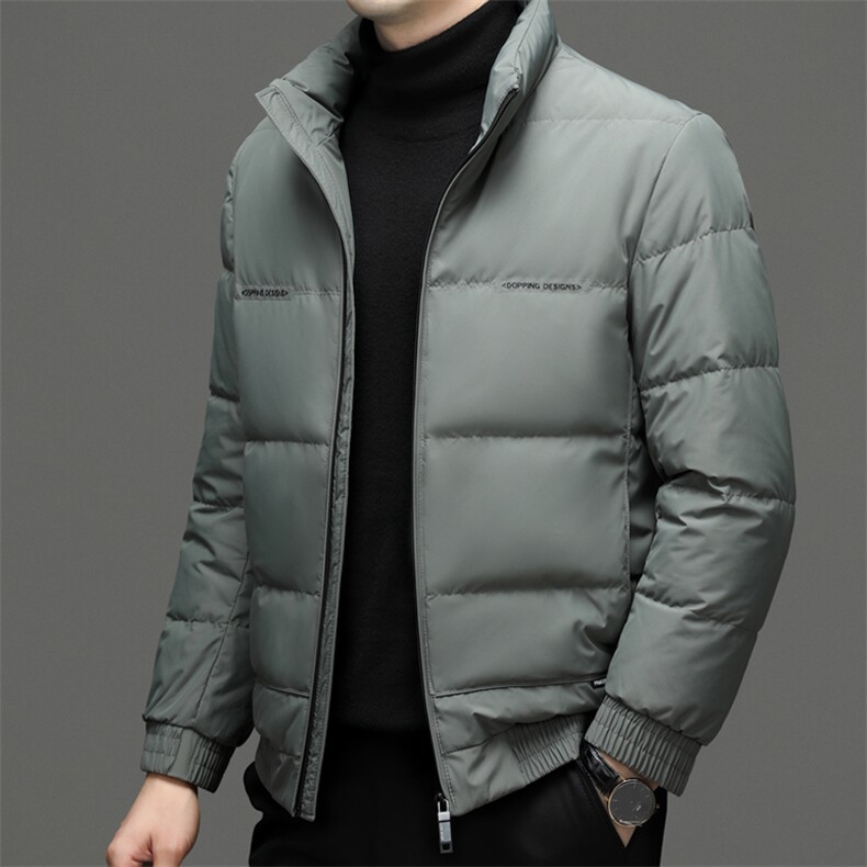 羽绒服男冬季2023年新款加厚保暖中年爸爸冬装上衣男士休闲外套,男装羽绒服,电商B212（原钱塘6029）