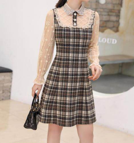 春季英伦风格连衣裙，女装连衣裙，千禧宏运
