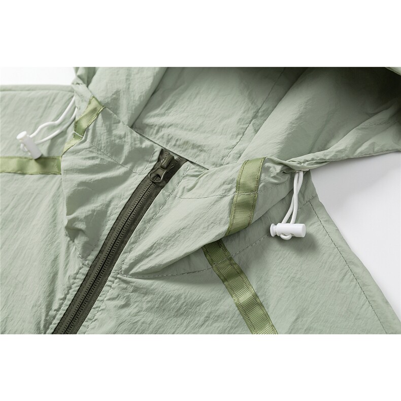 立体白底连帽滚边设计大码M-5XL情侣潮牌防晒服男FS77005P45控68,男装防晒衣,星座227-7