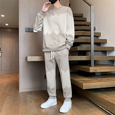 TK17-P70新款男生套装学生印花卫衣青少年拼色上衣大童裤子，男装休闲套装，星座507A（原星座306B-2）