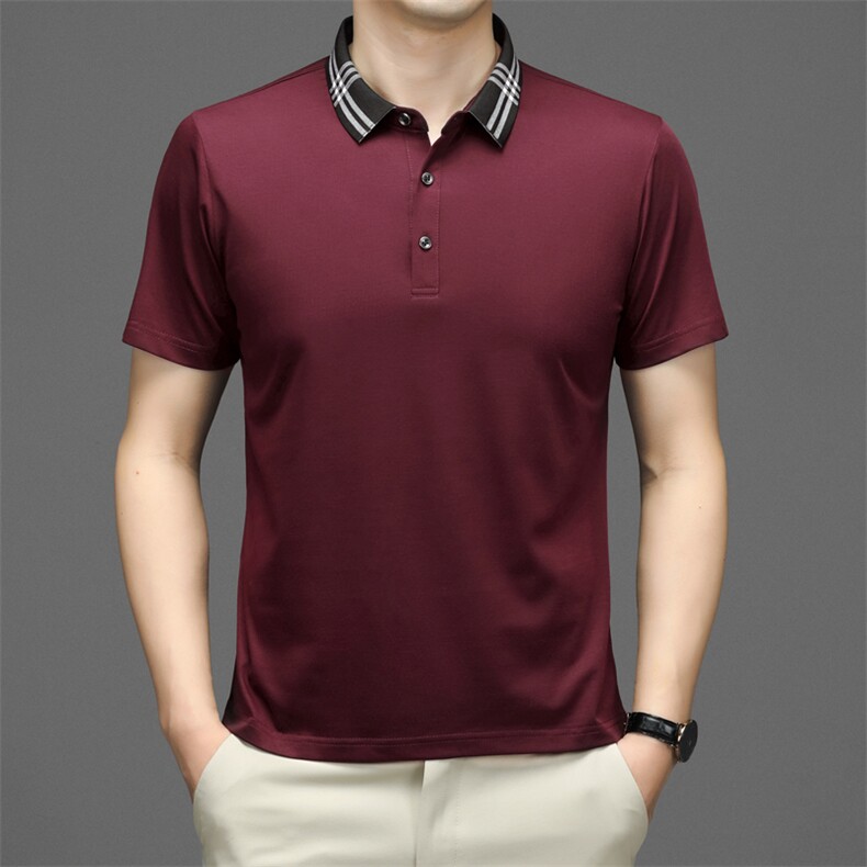 夏季男短袖T恤商务休闲男装中年翻领polo衫半袖上衣JD6818-P53,男装Polo衫,星座1105-3