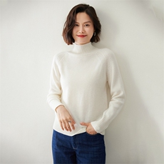 时尚半高领女士羊绒衫保暖显瘦优雅气质高品质35%羊绒材质，女装羊绒衫，迎冬羊绒
