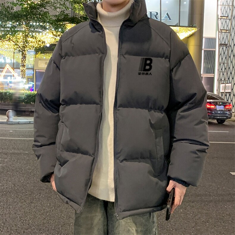 2024冬季新款港风外景大码印花立领棉衣M-5XHM24549-26-特P50,男装棉衣,电商A022