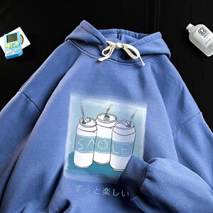 WY2148-P35 加绒款-P40 纯棉连帽卫衣男大码运动帽衫宽松薄图片