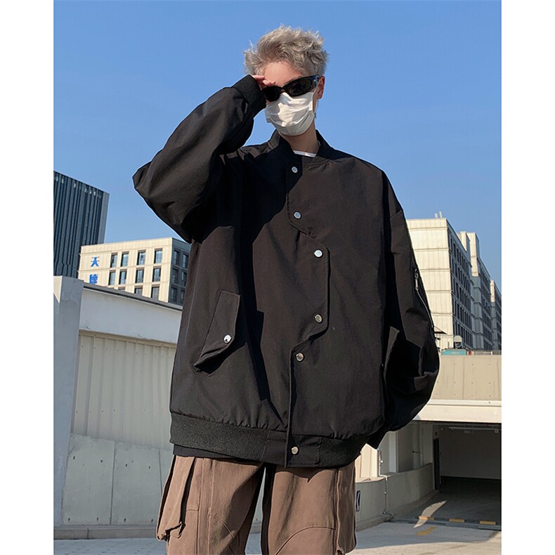 2025秋装棒球领港风时尚潮流男夹克外套705-1-W8816-特P35，男装夹克，星座705-1