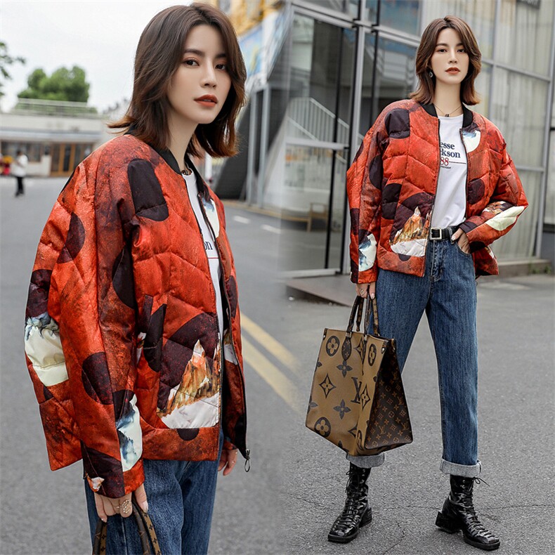 2020冬季新款潮流短款棒球领羽绒服舒适保暖外套图片