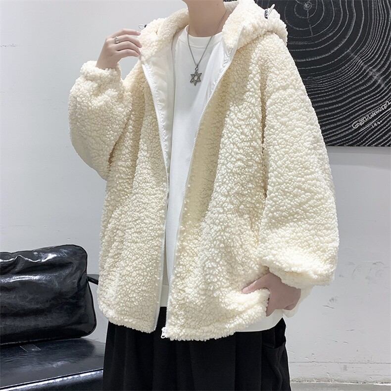 现货冬装男女款宽松休闲大码羊羔毛棉衣中性情侣棉袄外套DM70-P95,男装棉衣,电商D321-1