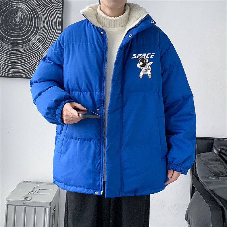 冬新款情侣宽松加绒加厚棉服简约百搭棉衣潮XZ102A-4-MY1039-P75,男装棉衣,星座211-2