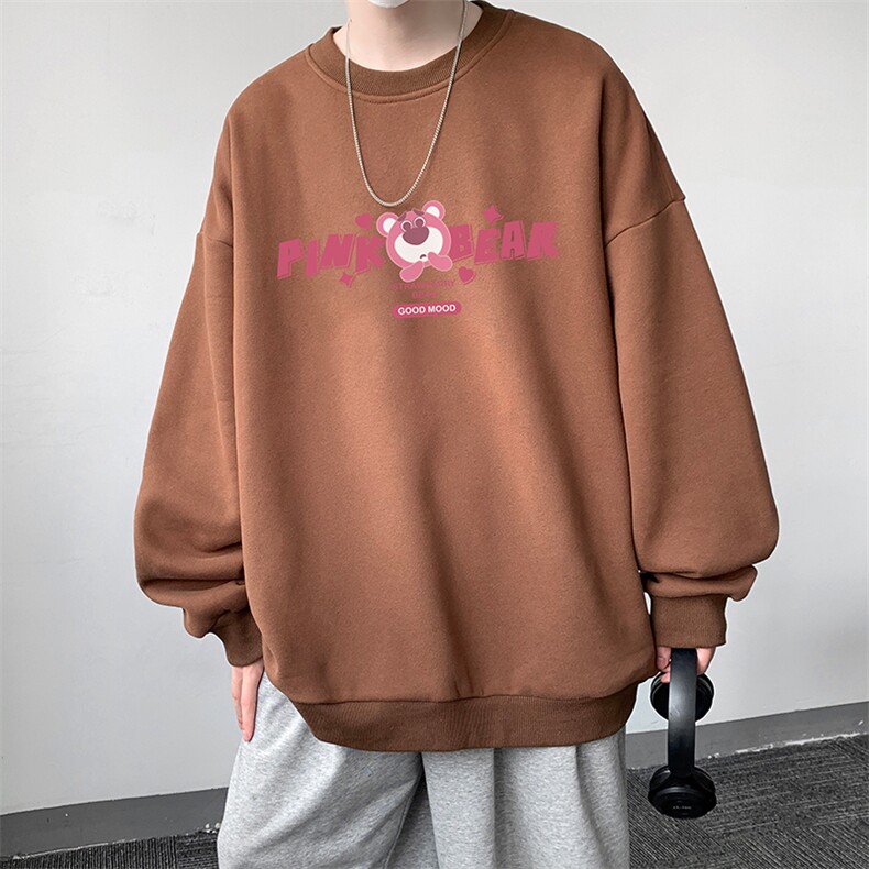 S6329-P28秋季圆领卫衣男大码韩版宽松长袖外套,男装卫衣,电商A040