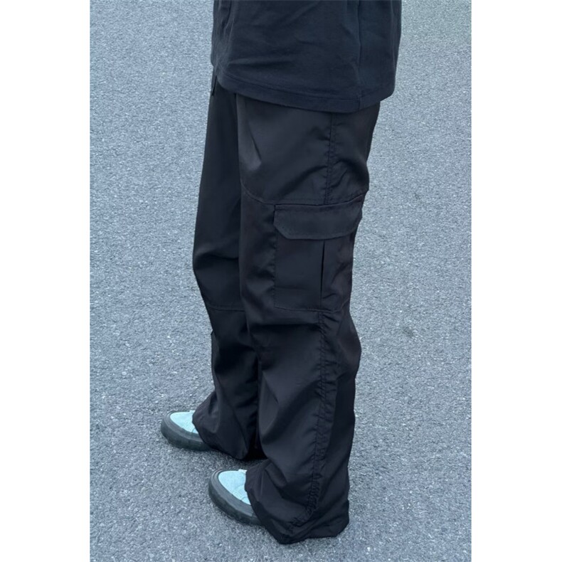 美式高街机能风多口袋工装裤潮阔腿宽松百搭休闲裤男K5681-P47,男装休闲裤,星座412-2