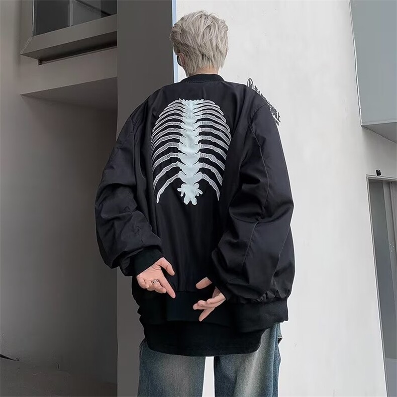 秋季青春流行男刺绣双层夹克SJK03P65,男装夹克,星座1116-2