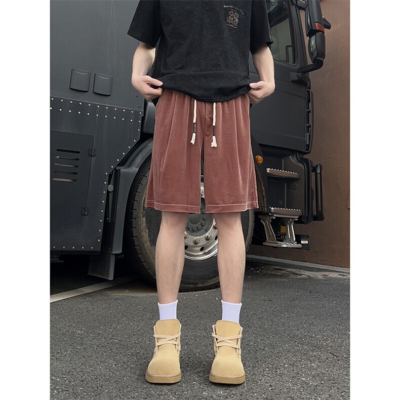 A178男女同款冰丝速干短裤休闲夏季外穿宽松休闲裤DK161-P28,男装休闲裤,电商A178
