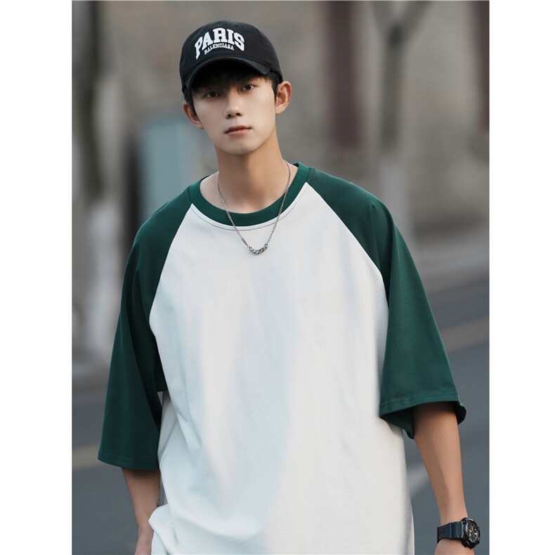 2025夏假两件纯色T短袖240克双纱男女同款202-8-T2701-P45-控59，男装T恤，星座222-2（原202-8）