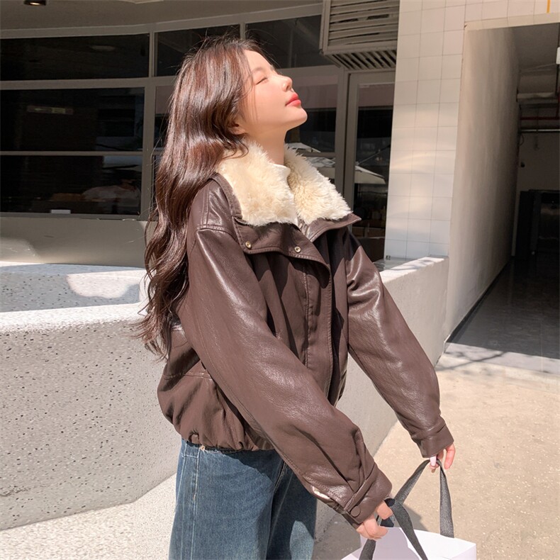 新款主推内里毛毛皮衣外套2636-P185-K268,女装短外套,2C129