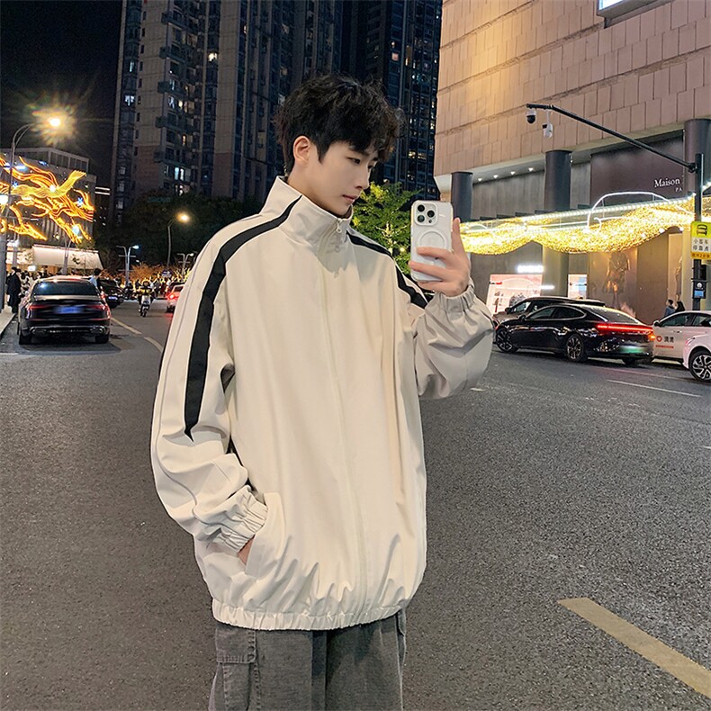 新款现货户外立领夹克男冲锋衣外套JK802-P65,男装夹克,星座1204-3