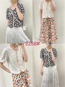 [现货]夏季新款 韩版小衫 碎花半身裙图片
