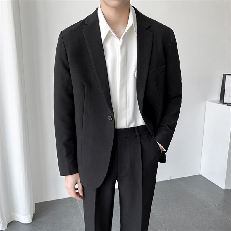 现货2025秋季轻熟风休闲西服外套男单西装X15P130（有套装190）,男装西服套装,电商B276A