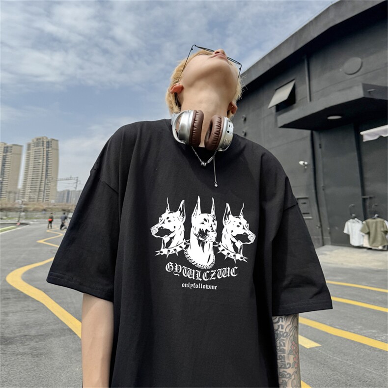 220G夏季新款纯棉圆领短袖T恤DT425-特P19控38图片