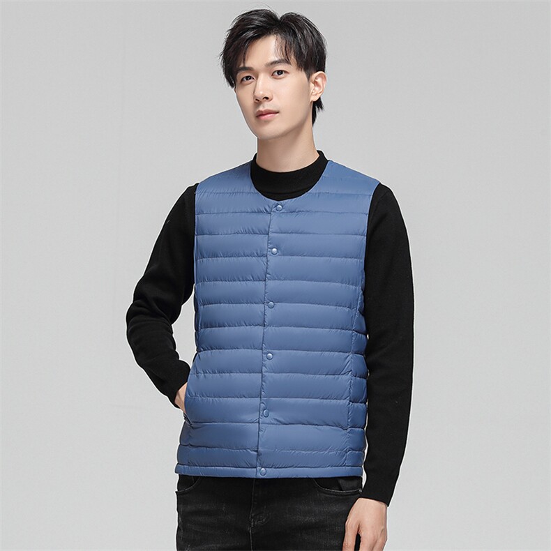 男女90绒轻薄羽绒服马甲男羽绒内胆轻便秋冬内外穿马甲,男装羽绒服,钱塘723