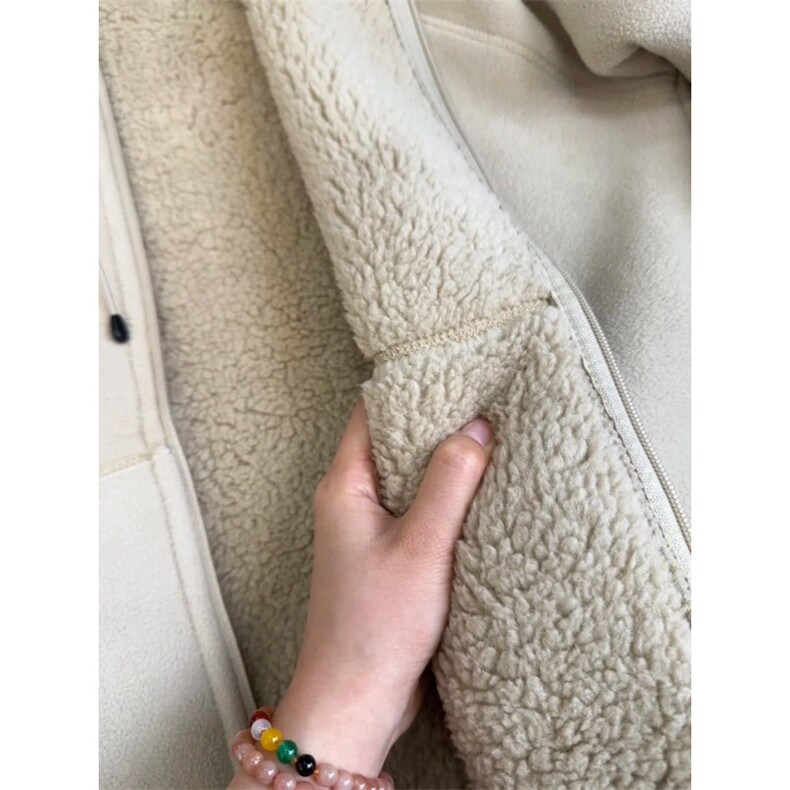 摇粒绒连帽拉链卫衣外套1302-GS02-P55成分100聚酯纤维,女装短外套,星座1302