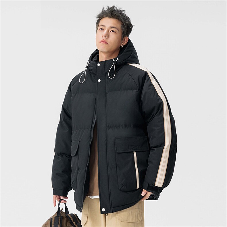 男士棉衣户外青少年连帽冲锋衣口袋棉服外套,男装棉衣,星座1206（原A206）