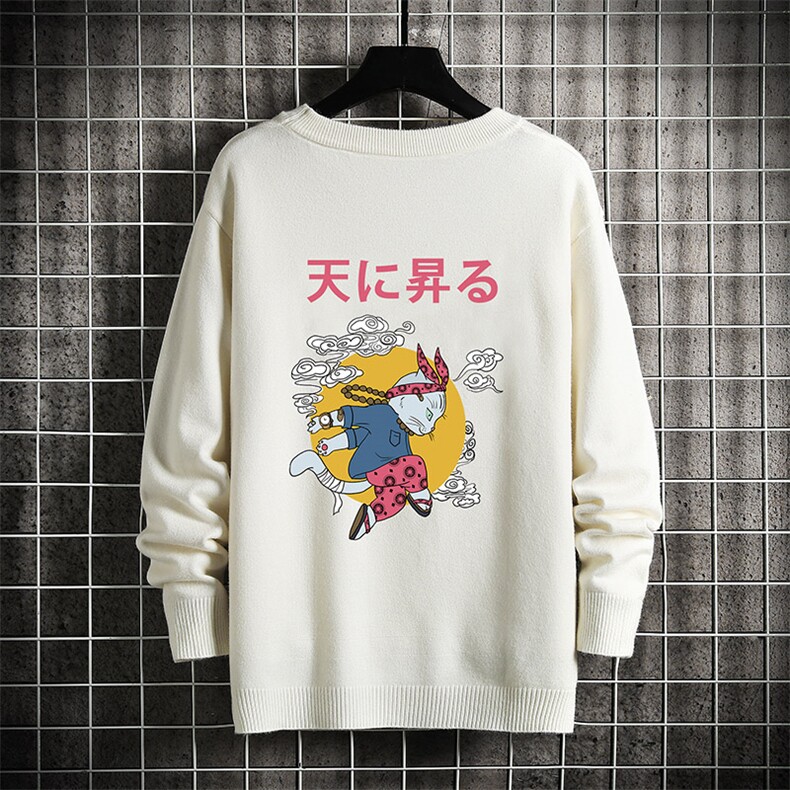 M67012-P45 加绒款-P65 圆领毛衣男大码针织衫男毛线衣线衫 网格图片