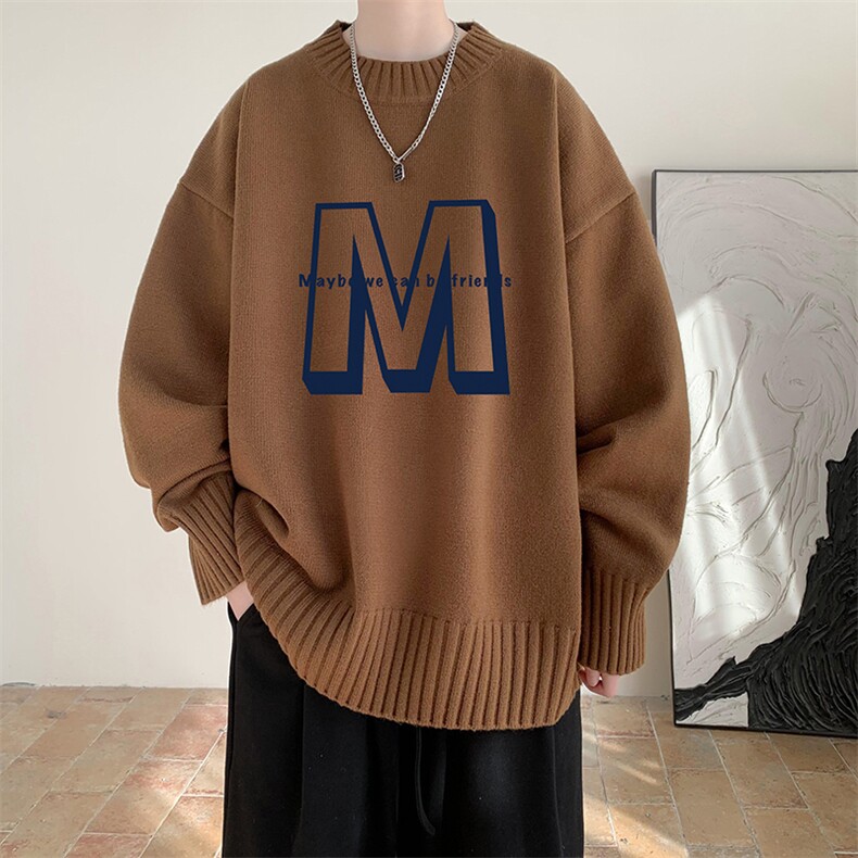 半高领毛衣男士大码针织衫男毛线衣男M18260-P45加绒款-P65,男装针织衫/毛衣,电商A040