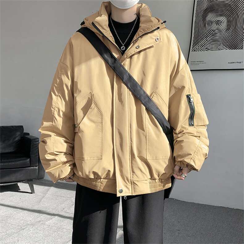 棉服男冬季新款港风宽松连帽棉衣MF9006-P90,男装棉衣,星座214-3