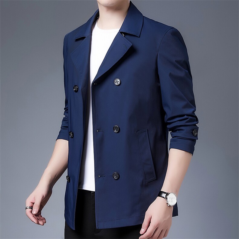 A6629906新款男士西服外套双排扣风衣商务男装P198,男装西服,电商B360