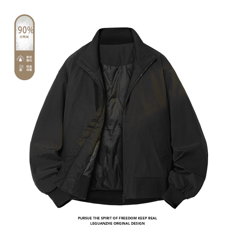 广检90%白鸭绒冬季白底羽绒服充绒量75gM-5XHY25593-特P109,男装羽绒服,电商A022