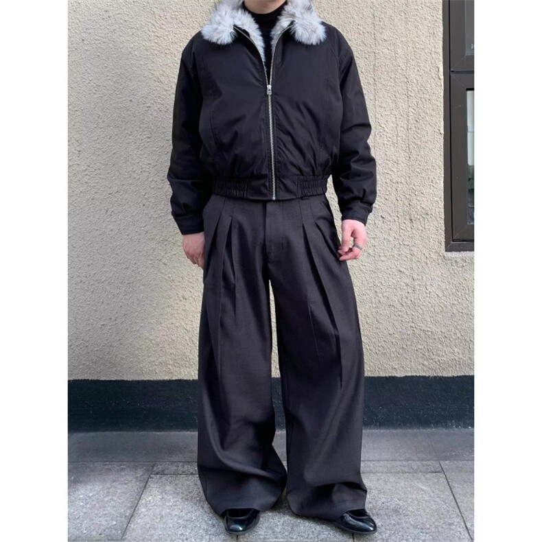 羊羔绒毛棉袄男士冬季2025新款加厚加绒连帽棉衣冬装情侣棉服外套,男装棉衣,四季星座505