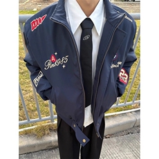 现货DMF502-特批80冬季潮牌潮流学院风毛领连帽派克服外，男装卫衣，星座603-2