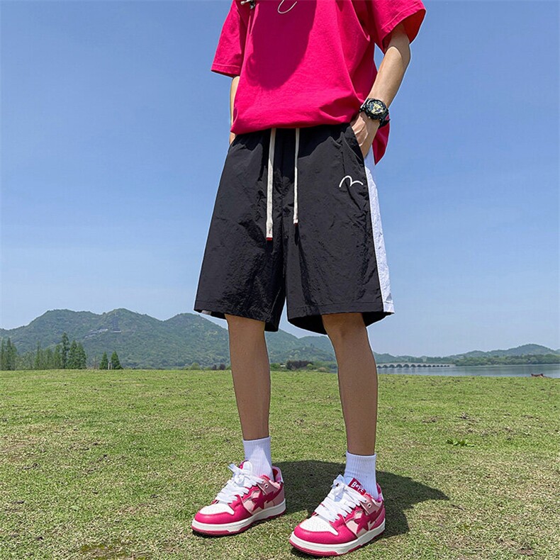 抖音直播得物高品质多巴胺冰丝速干薄款沙滩裤运动短裤K606P28,男装牛仔裤,电商C408(原B339-1)