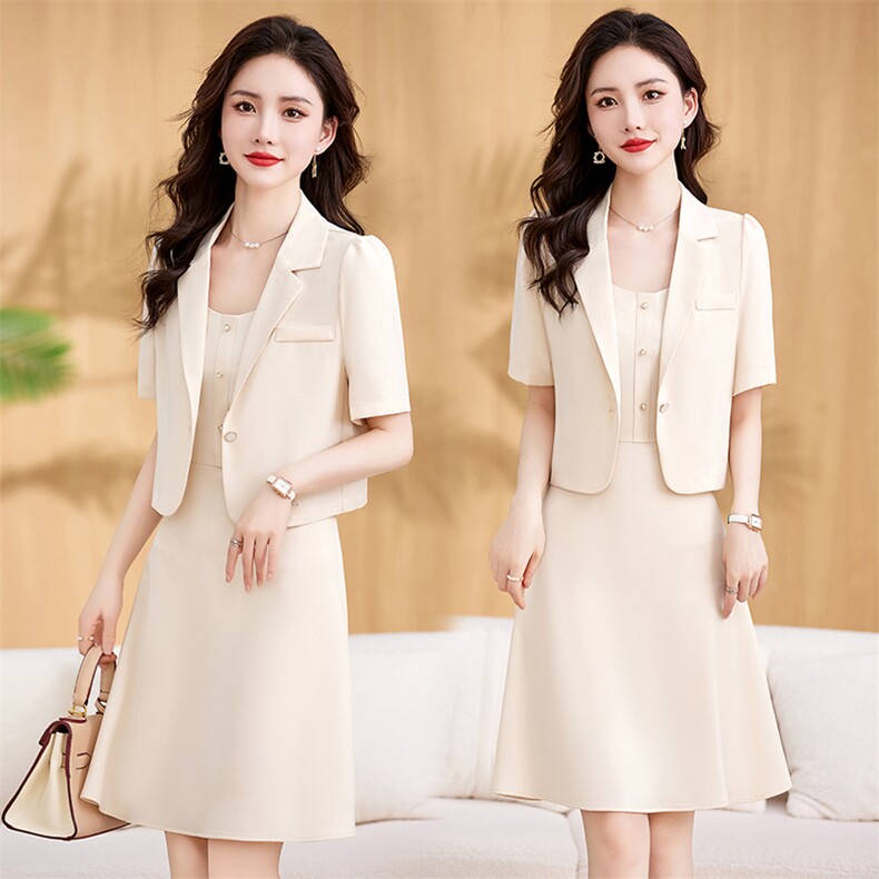 小西装职业裙女2025夏季新款小个子气质西装吊带连衣裙,女装连衣裙,贝蕾酷儿