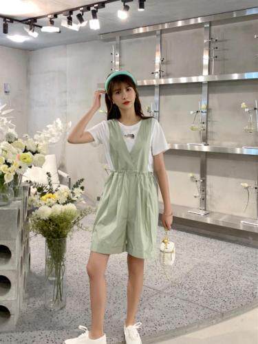 背带套装短裤，女装职业装，非诚勿扰