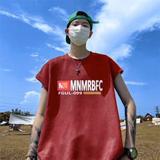量大优供视频得物直播品230克夏季麂皮绒背心无袖T恤BJ509，男装背心/马甲，电商A486