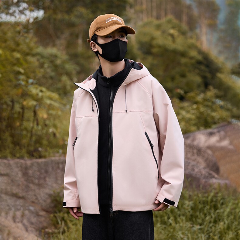 2025年秋季百搭单件时尚百搭通勤冲锋衣，女装短外套，玖雅羊绒