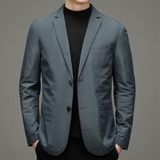 中年休闲羽绒西服爸爸冬装短款外套冬季加厚上衣YYYR6629961-P260,男装羽绒服,电商B212（原钱塘6029）