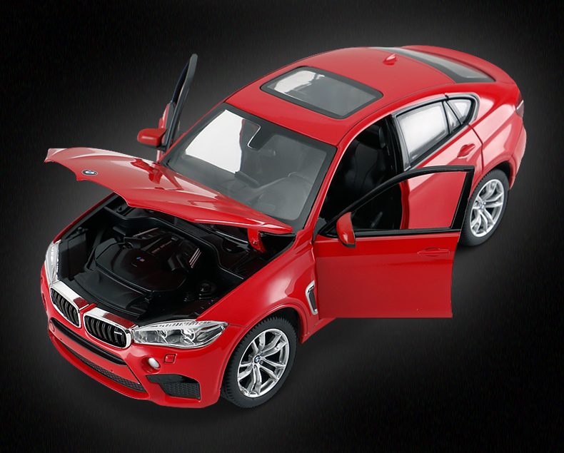 Xinghui 1/24 BMW X6M mô phỏng hợp kim tĩnh có thể mở cửa đồ chơi SUV boy đồ chơi người lớn trang trí mô hình hình moto
