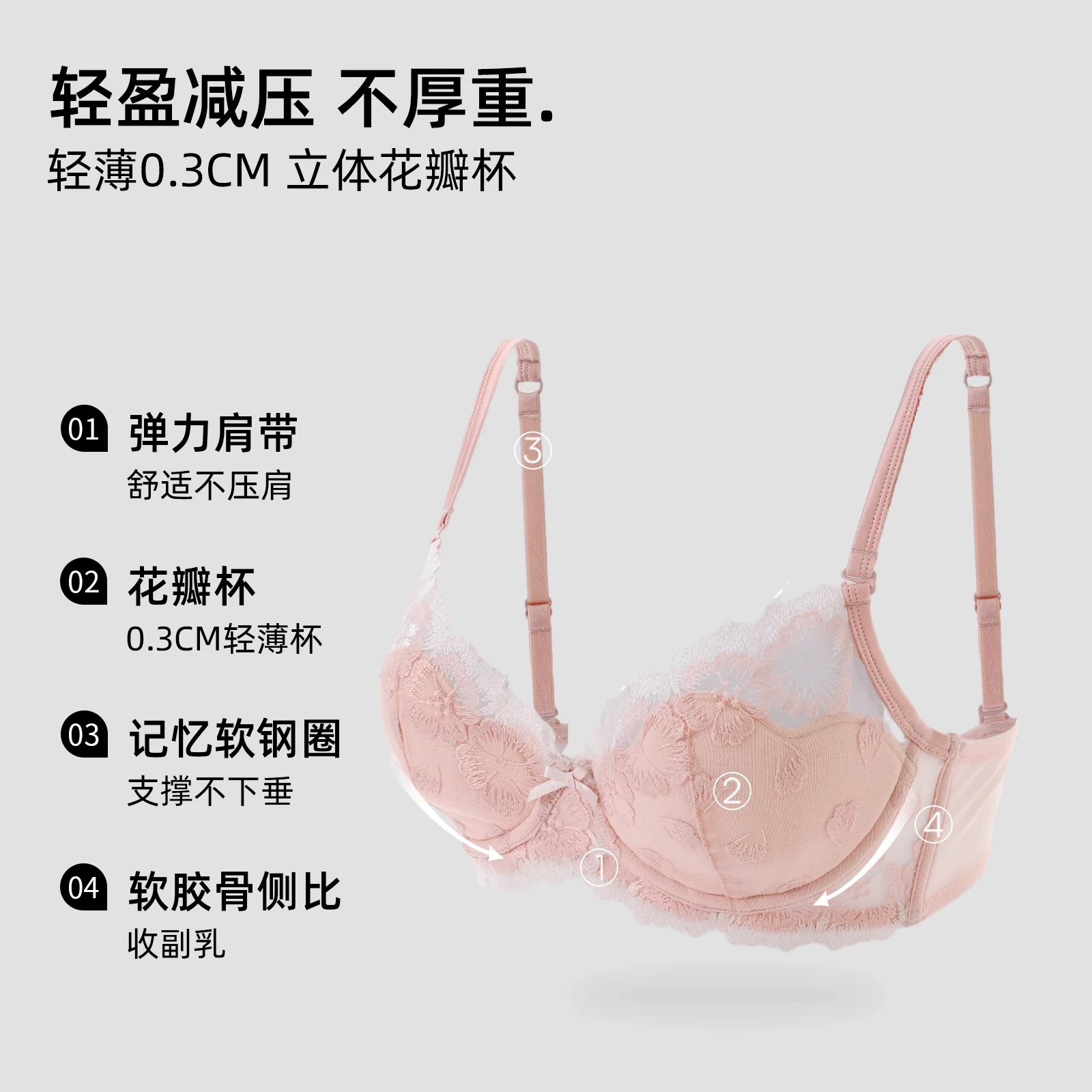 Sexy rabbit, underwear, push up bra