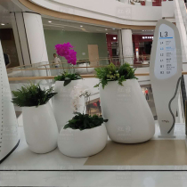 FRP floor-to-ceiling flower pot combination shopping mall office sales office Hotel beautiful Chen ornaments outdoor garden decorations