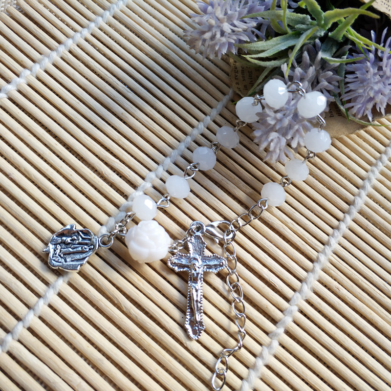 New Italian multiple Rosary beads Christian crystal beads The men and women of the Cross are willing to hand in