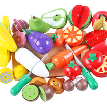 Fruit Cheechelle Wooden Magnetic Vegetable Over Home Male Girl Kitchen Combined Suit Cutting Fruit Childrens Toys