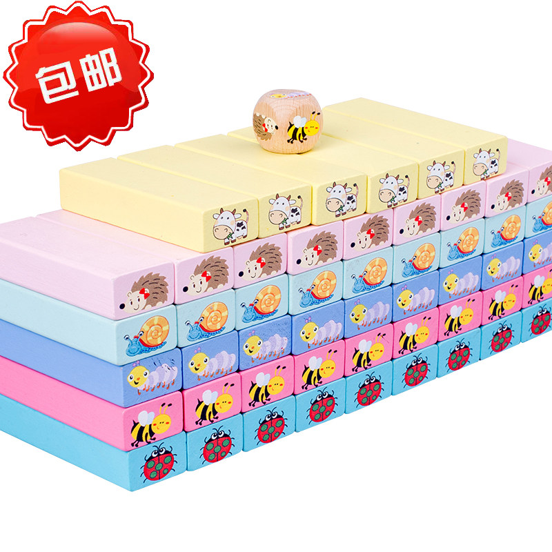 Large Size Children's Intelligence Hands-on Stack Stacked High Stack Lebanon Toy Draw Softball Building Blocks Adult Layer Cascade Game