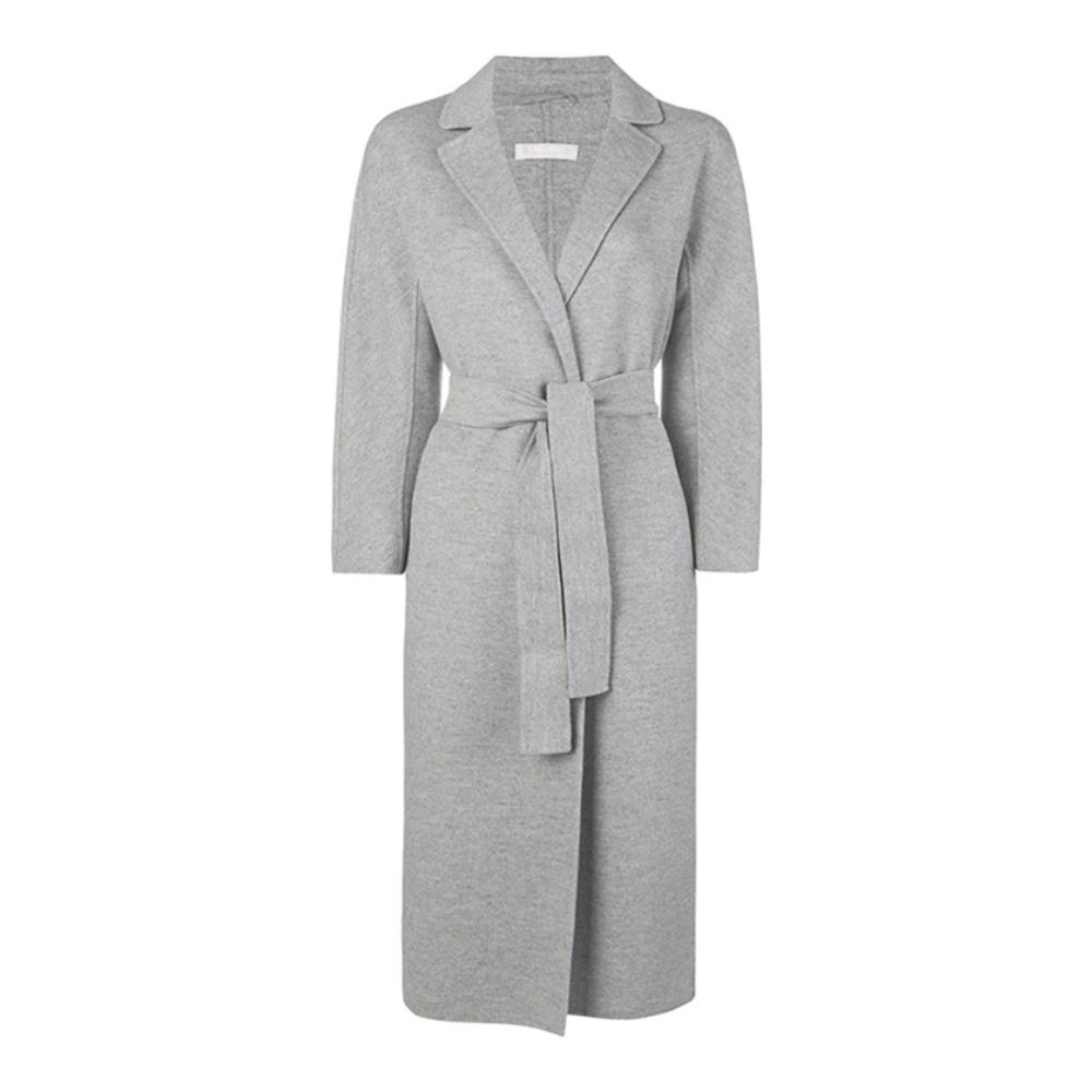 Bà Max Mara len Grey Coat