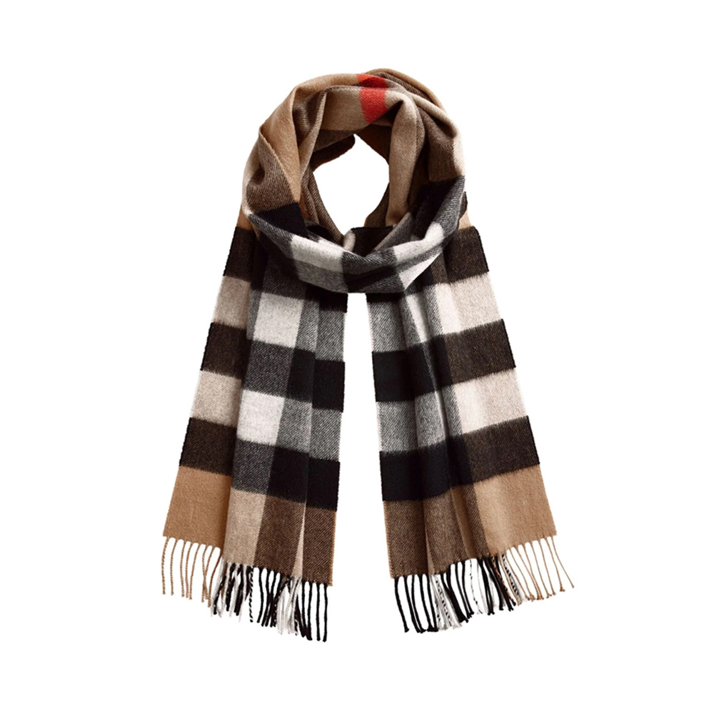 Купить Burberry / Burberry мисс коричневый плед кистями, кашемир шарф в ...
