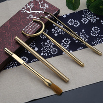 Tea set accessories Pure copper teacup clip Tea clip tweezers Tea ceremony tea making six gentlemen set Kung fu copper pot tea clip