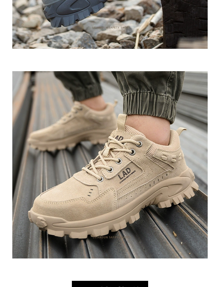 Labor protection shoes, men's work shoes, lightweight, deodorant and breathable steel toe caps, anti-smash and anti-puncture, Laobao steel plate construction site winter