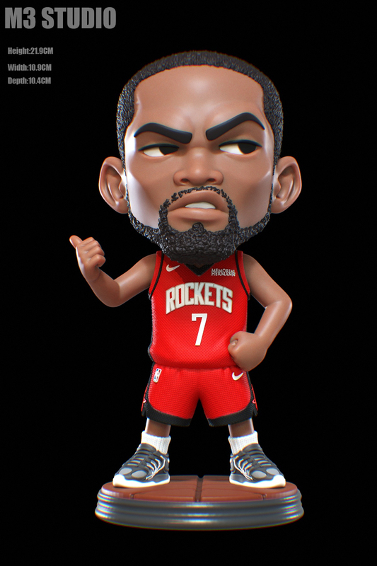 M3 Studio Nba Q-Version Kevin Durant Rockets Gk Model Figure Display Piece