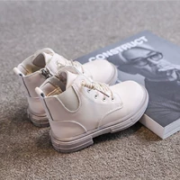 Martens, демисезонные утепленные детские короткие сапоги в английском стиле, зимние ботинки, 2020 года, в британском стиле, из натуральной кожи